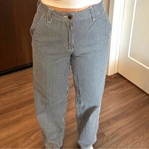 Striped Blue & White Women's Dickies Pants